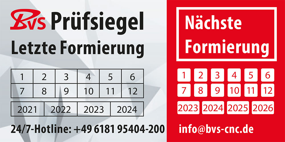 Prüfsiegel - BVS Industrie-Elektronik