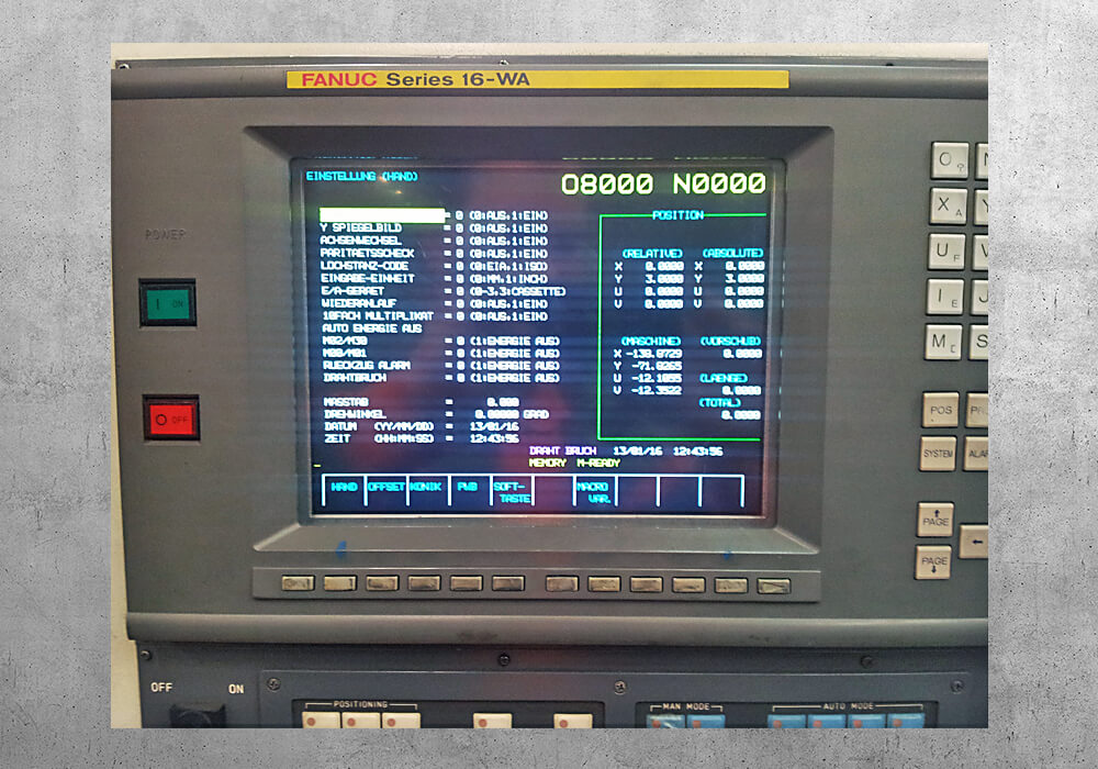 FANUC 16 WA retrofit - BVS Industrie-Elektronik